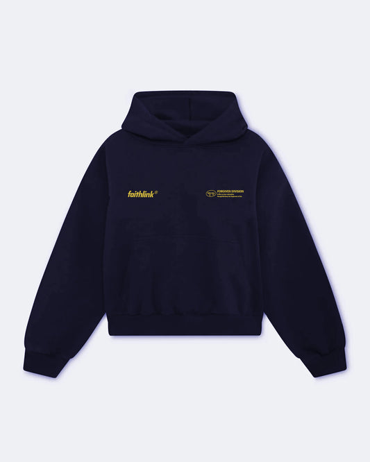 Faith Link Co. - Forgiven Hoodie - 100% Premium Cotton, Message-Driven and Scripture-Based Design (Ephesians 1:7)