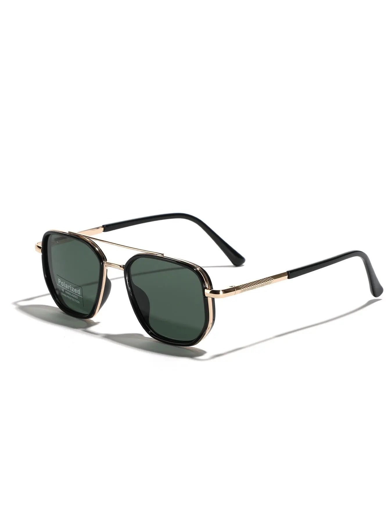 Summer 2025 Simple Polarized Shades Sunglasses for Everyday Use, Summer Geometric Frame Double Beam Fashion Sunglasses, Travel Accessories, Trendy Casual Sunglasses, National Day Offers