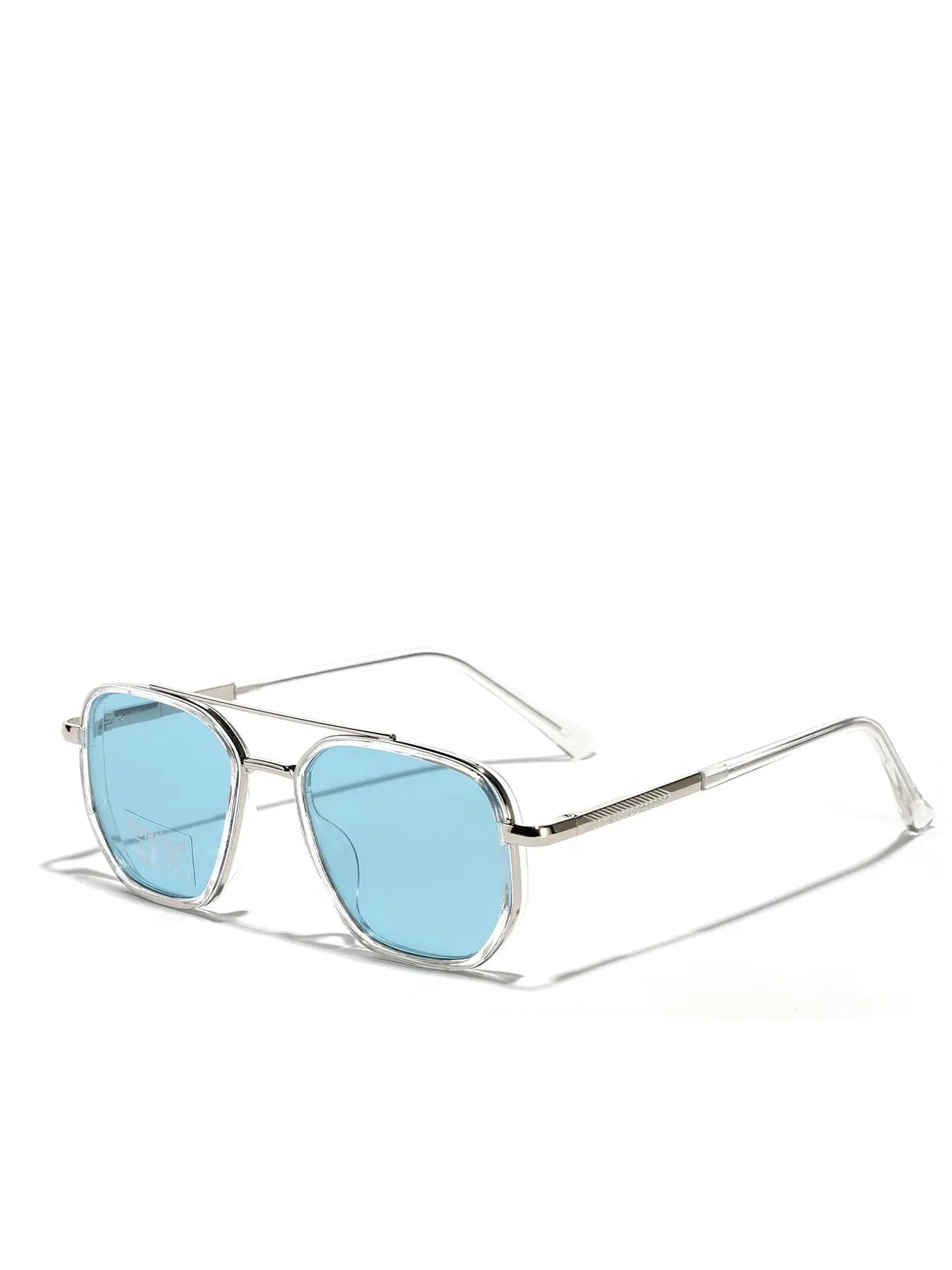 Summer 2025 Simple Polarized Shades Sunglasses for Everyday Use, Summer Geometric Frame Double Beam Fashion Sunglasses, Travel Accessories, Trendy Casual Sunglasses, National Day Offers