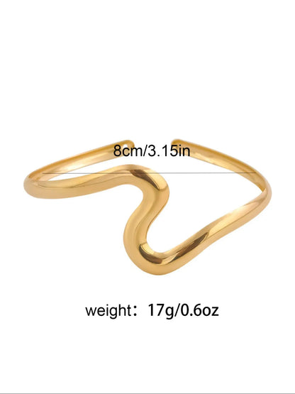 Minimalist Open Arms Cuff, Fashionable Armlet for Women, Trendy All-Match & Exquisite Body Jewelry for Birthday Gift