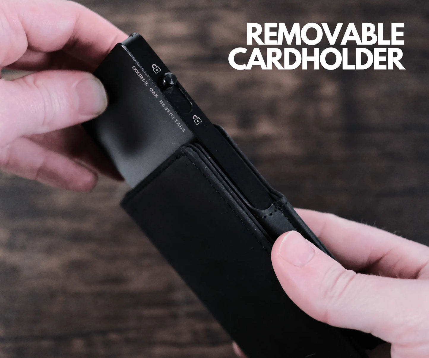 Double Oak Essentials - Leather Pop-Up Wallet - Black