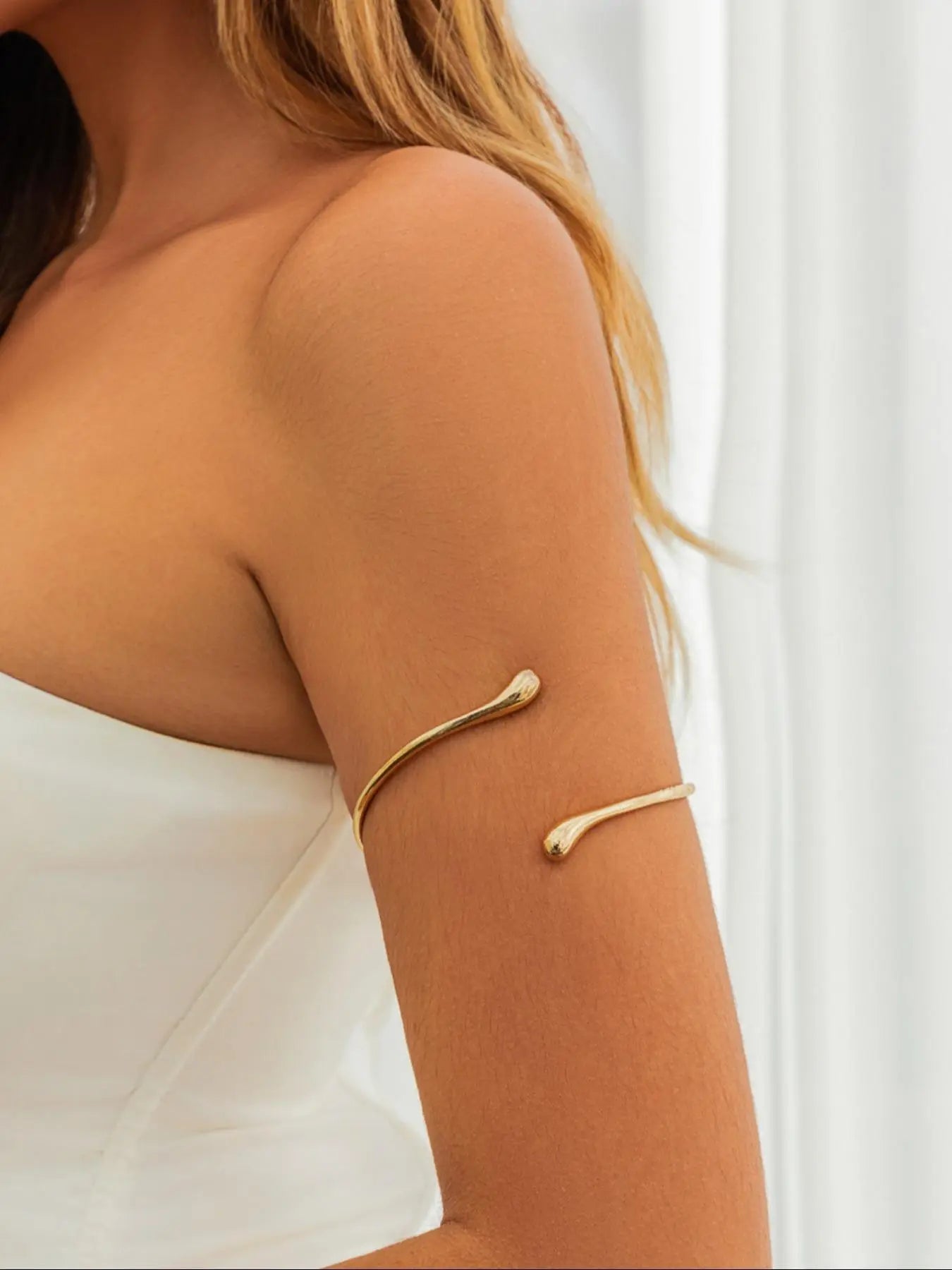 Minimalist Open Arms Cuff, Fashionable Armlet for Women, Trendy All-Match & Exquisite Body Jewelry for Birthday Gift