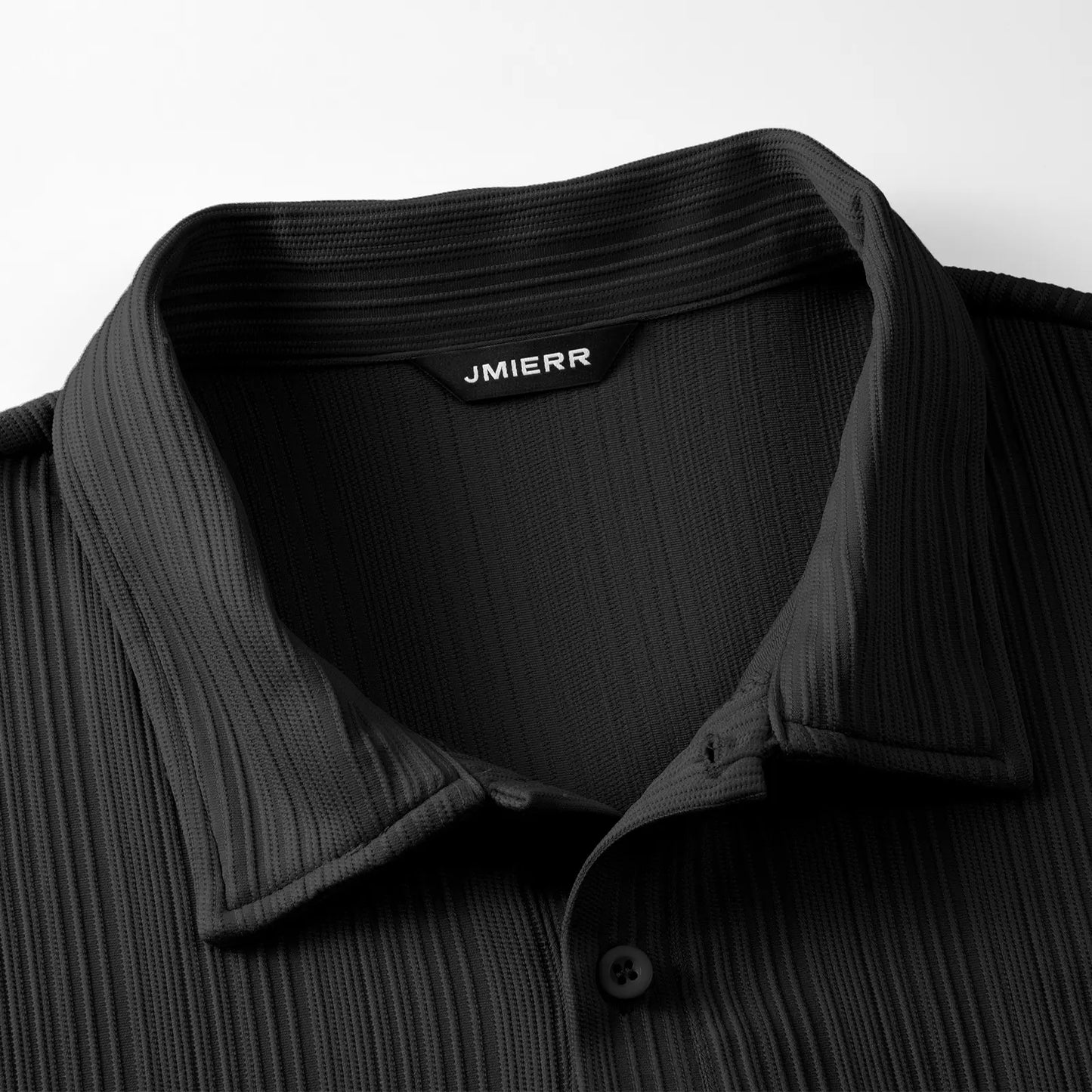 JMIERR 2026 Mens Casual Knit Polo Shirts Stretchy Old Money Textured Short Sleeve Dress Golf Shirts