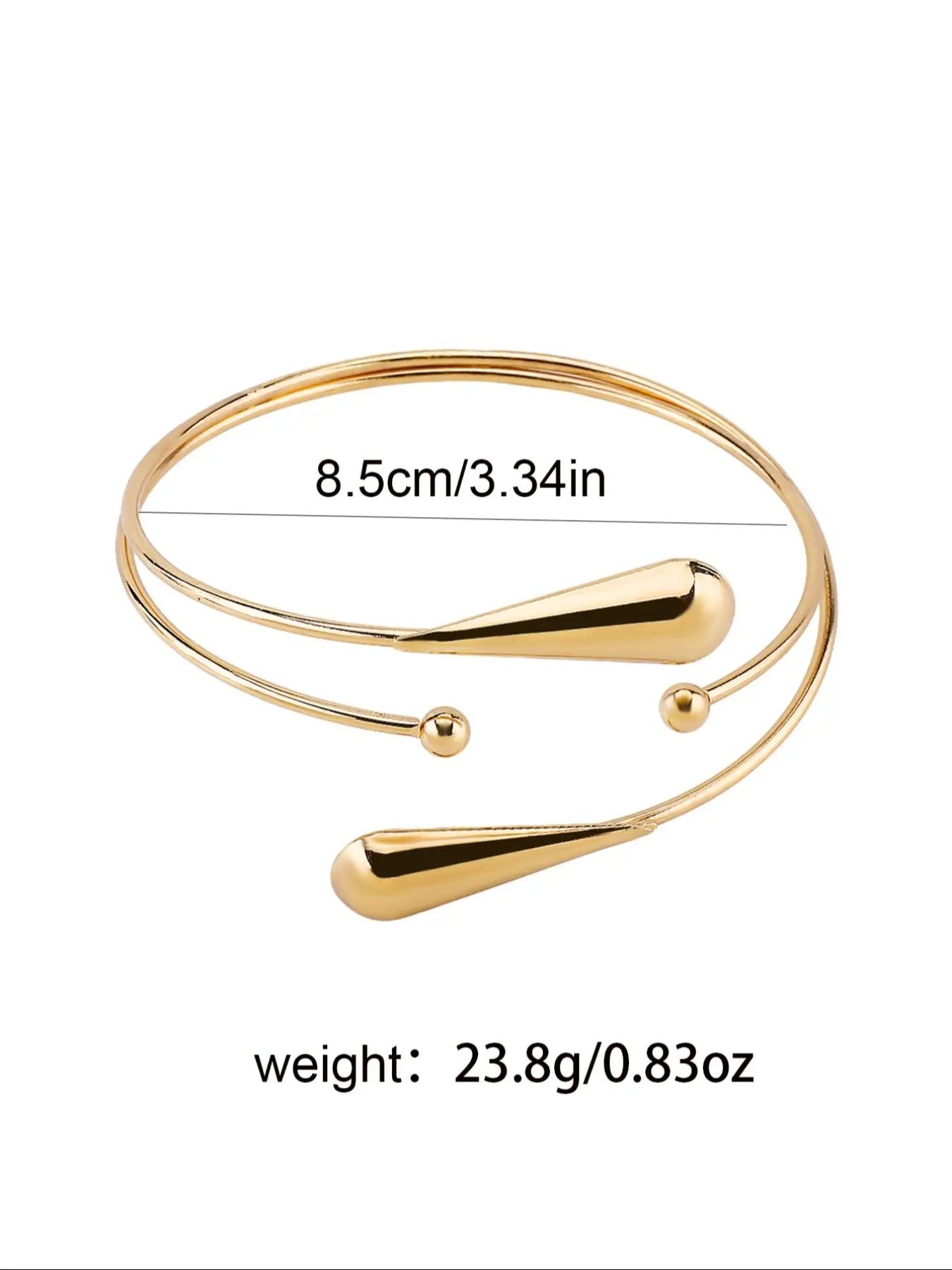 Minimalist Open Arms Cuff, Fashionable Armlet for Women, Trendy All-Match & Exquisite Body Jewelry for Birthday Gift