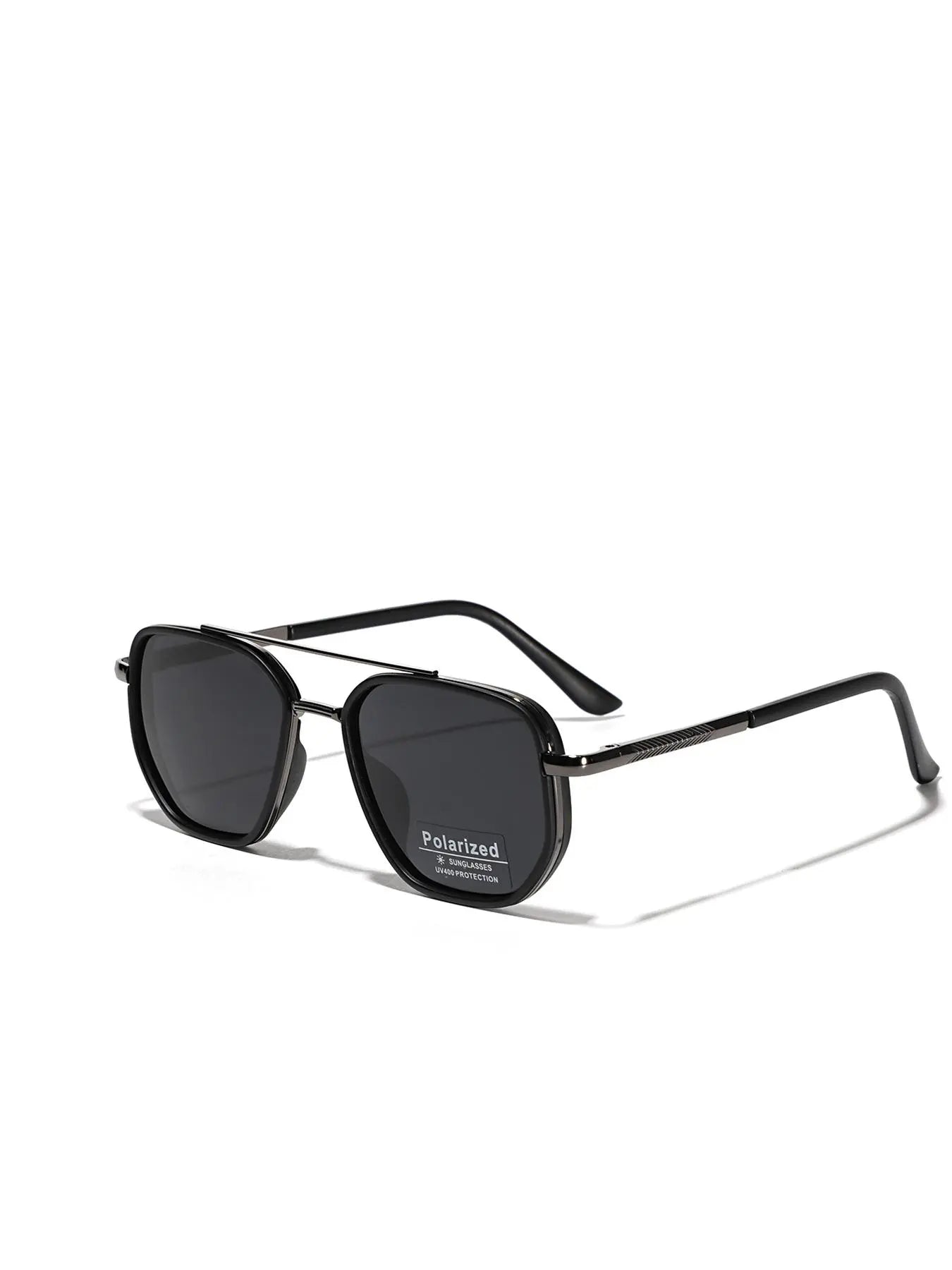 Summer 2025 Simple Polarized Shades Sunglasses for Everyday Use, Summer Geometric Frame Double Beam Fashion Sunglasses, Travel Accessories, Trendy Casual Sunglasses, National Day Offers