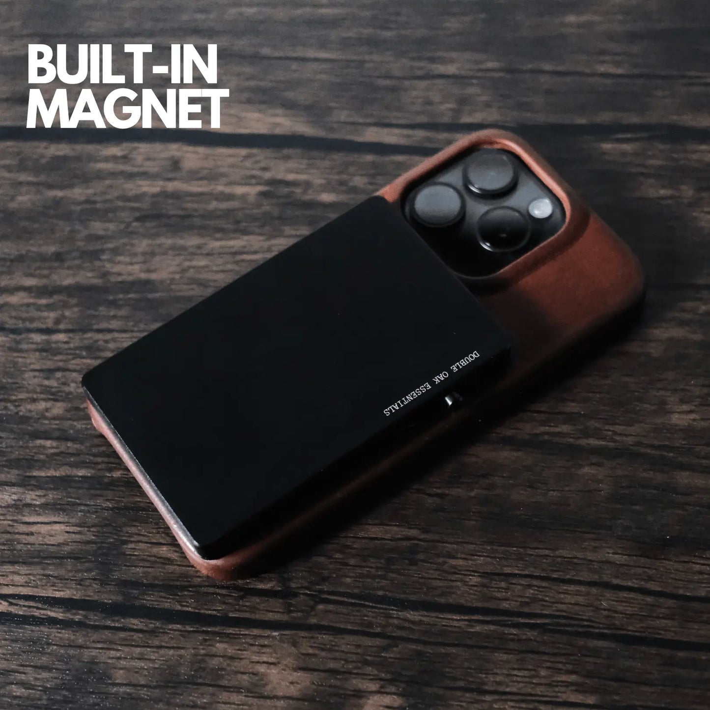 Double Oak Essentials - Leather Pop-Up Wallet - Black
