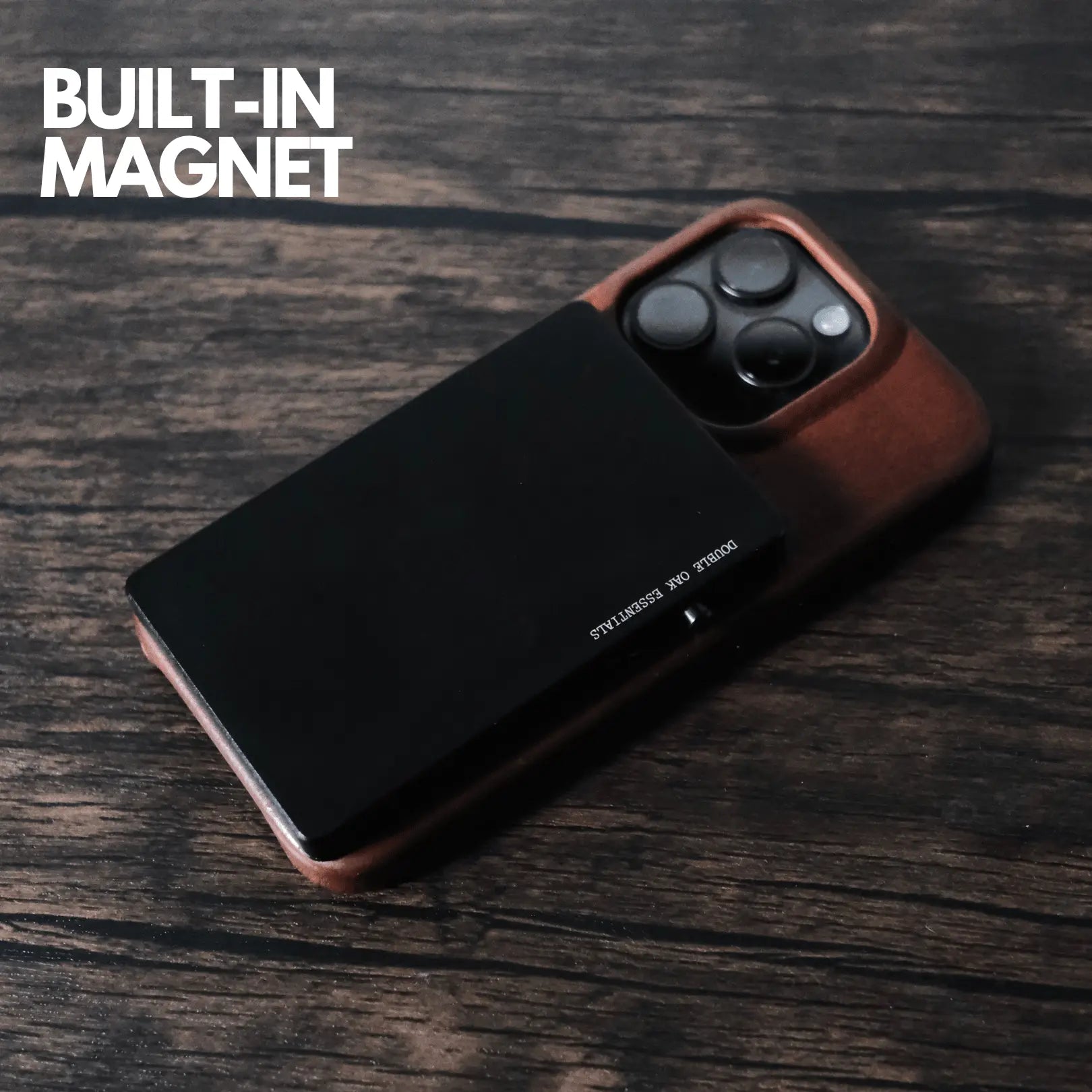 Double Oak Essentials - Leather Pop-Up Wallet - Black