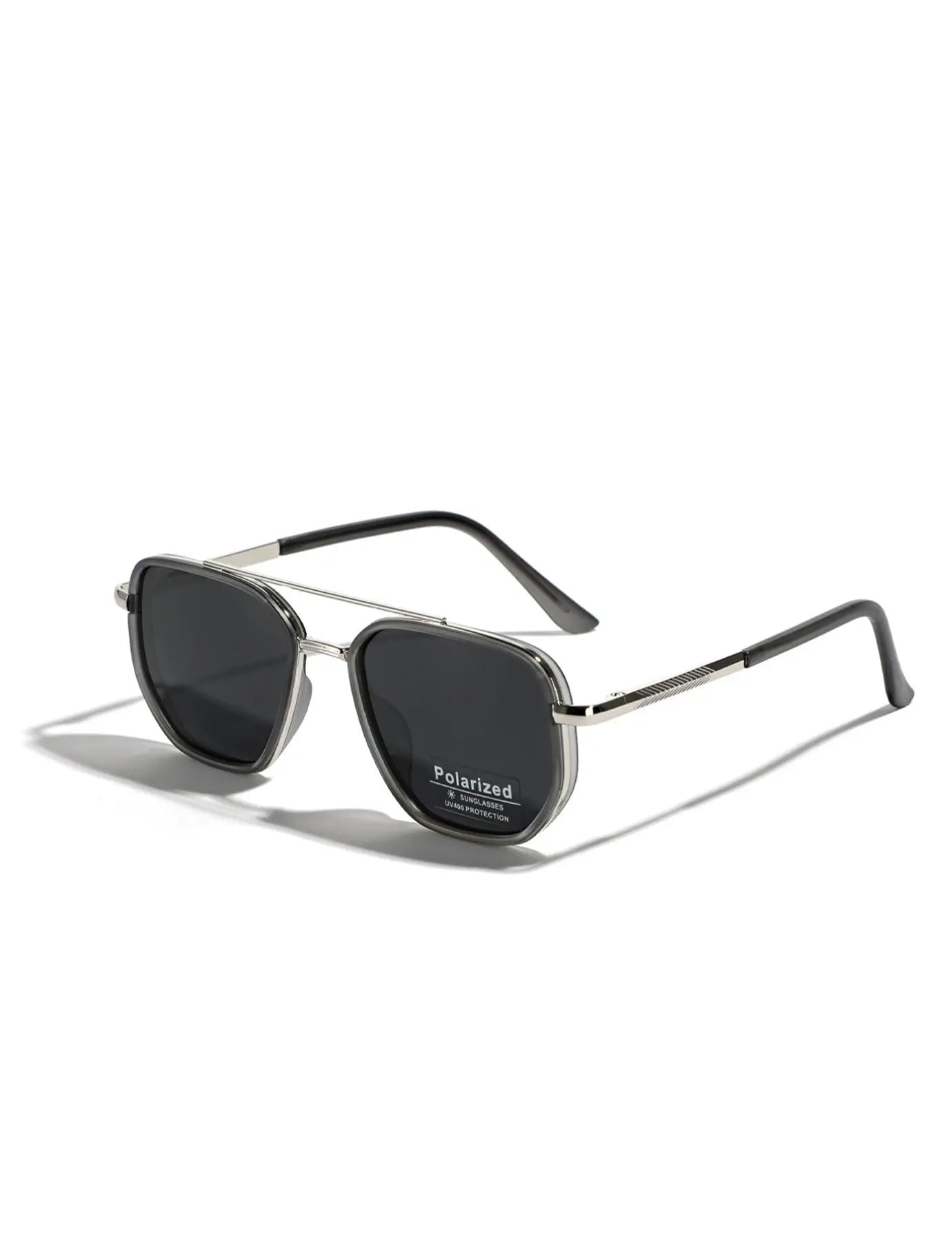 Summer 2025 Simple Polarized Shades Sunglasses for Everyday Use, Summer Geometric Frame Double Beam Fashion Sunglasses, Travel Accessories, Trendy Casual Sunglasses, National Day Offers