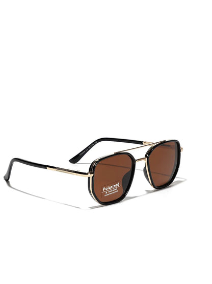 Summer 2025 Simple Polarized Shades Sunglasses for Everyday Use, Summer Geometric Frame Double Beam Fashion Sunglasses, Travel Accessories, Trendy Casual Sunglasses, National Day Offers