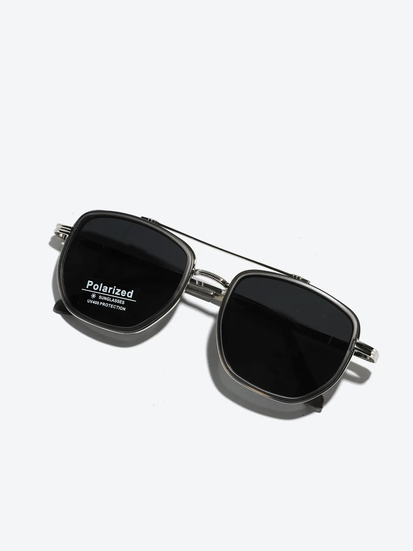 Summer 2025 Simple Polarized Shades Sunglasses for Everyday Use, Summer Geometric Frame Double Beam Fashion Sunglasses, Travel Accessories, Trendy Casual Sunglasses, National Day Offers