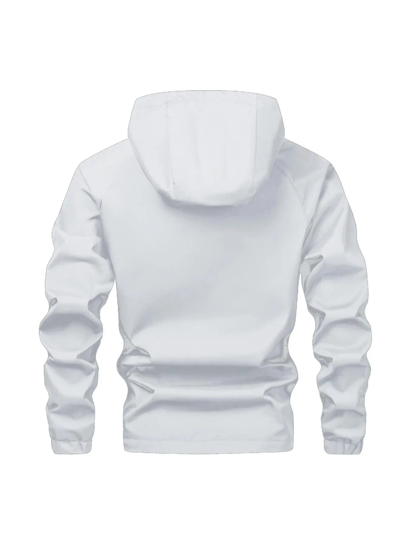 Men'S Solid Color Half Zip Pocket Hooded Jacket, Regular Fit Casual Long Sleeve Drawstring Waterproof Jacket for Fall & Winter, Men Clothing for Daily Wear Zip up Jackets