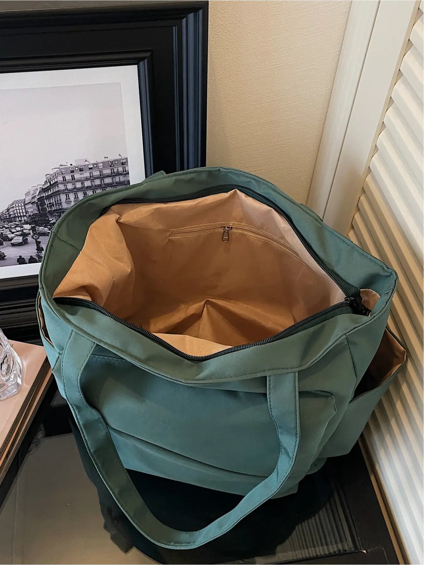 Versatile Casual Solid Color Large Capacity Tote Bag, Perfect for Outdoor Commuting Shoulder Bag, Stylish and Spacious Handbag