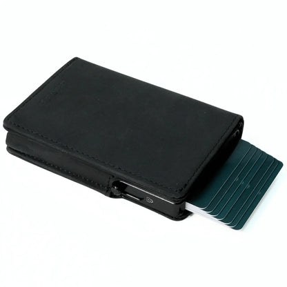 Double Oak Essentials - Leather Pop-Up Wallet - Black