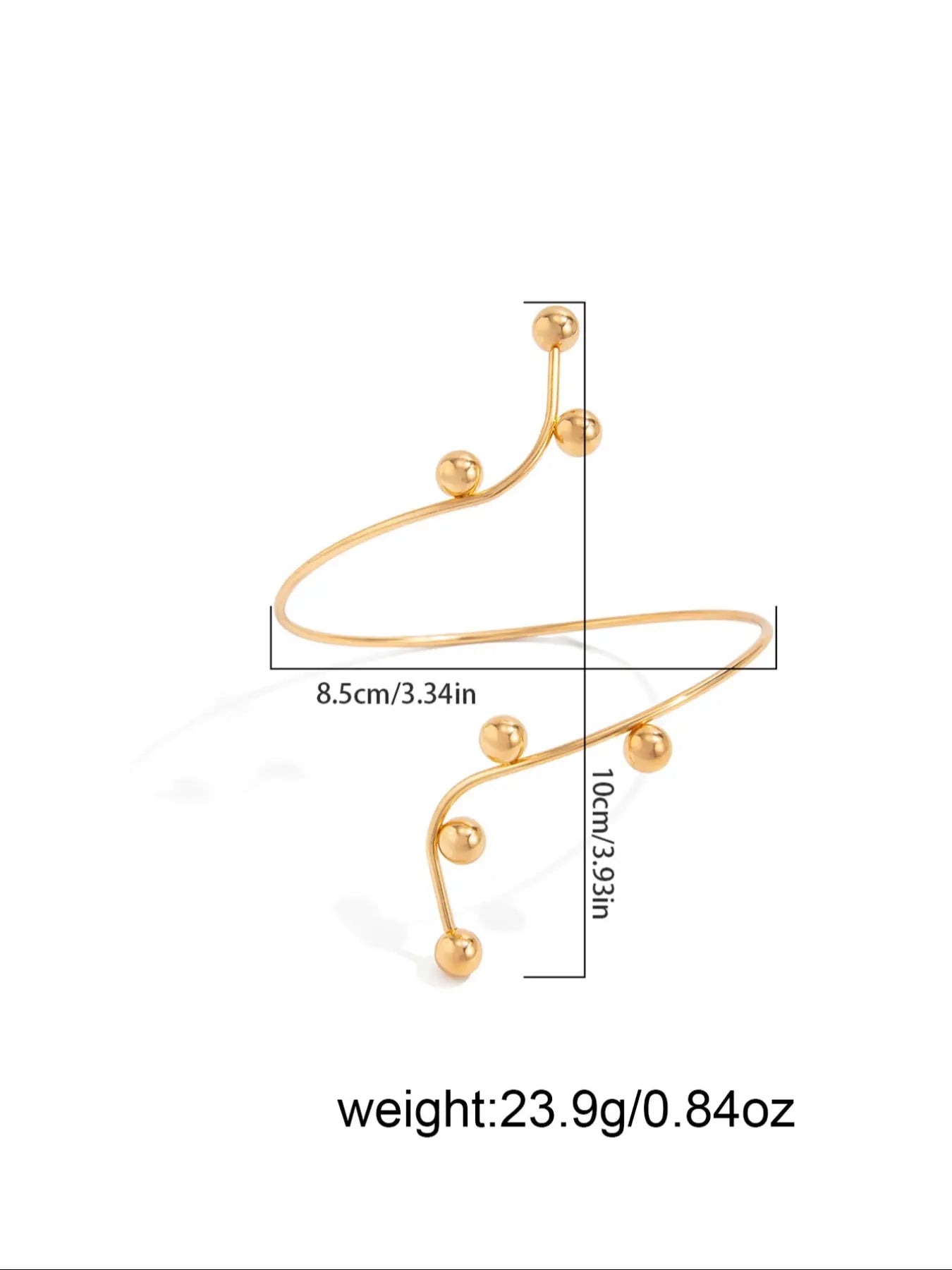 Minimalist Open Arms Cuff, Fashionable Armlet for Women, Trendy All-Match & Exquisite Body Jewelry for Birthday Gift