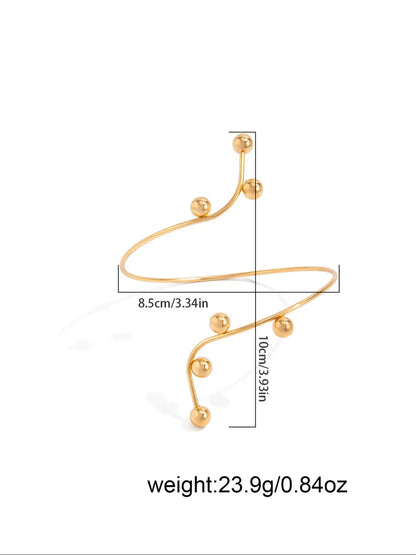 Minimalist Open Arms Cuff, Fashionable Armlet for Women, Trendy All-Match & Exquisite Body Jewelry for Birthday Gift