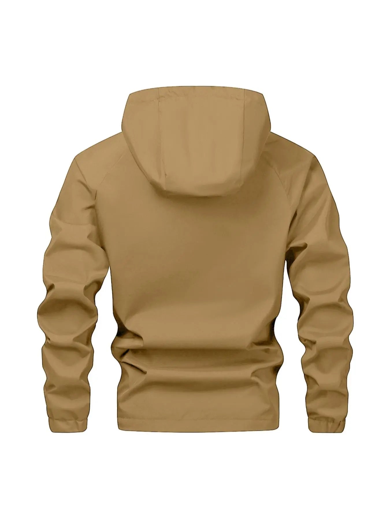 Men'S Solid Color Half Zip Pocket Hooded Jacket, Regular Fit Casual Long Sleeve Drawstring Waterproof Jacket for Fall & Winter, Men Clothing for Daily Wear Zip up Jackets